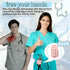 Generic Magnetic Stethoscope Holder Clips, Secure Hands-Free PU Leather Holster for Scrubs, Belts & Lab Coats