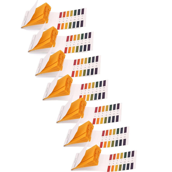 7 Pack pH Test Strips, 560 Strips pH 1-14 Universal Litmus Test