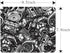 Gaming Mouse Pad with Automobile Car Parts Pattern, Monochrome Black and White Non-Slip Rubber for Computers