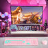Beego Ergonomic Computer Keyboard Stand - Glitter Pink Acrylic Keyboard Riser Tilted Keyboard Holder Keyboard Tray