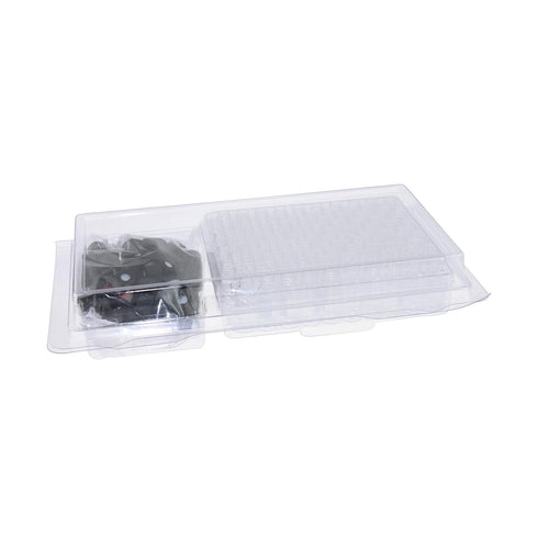 ALWSCI 2ml 8mm HPLC Vial, Clear Autosampler Vial with Graduation, 100 Pack, Black Screw Cap with Hole