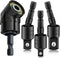 Right Angle Drill Adaptor, 4-in-1 Impact Drill Bit Extension, 360 Rotatable Socket Adapter Set