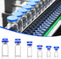 10 Pack 2ml Sealed Vials with Self Healing Injection Port and Plastic-Aluminum Flip Caps, Glass Empty Vials for