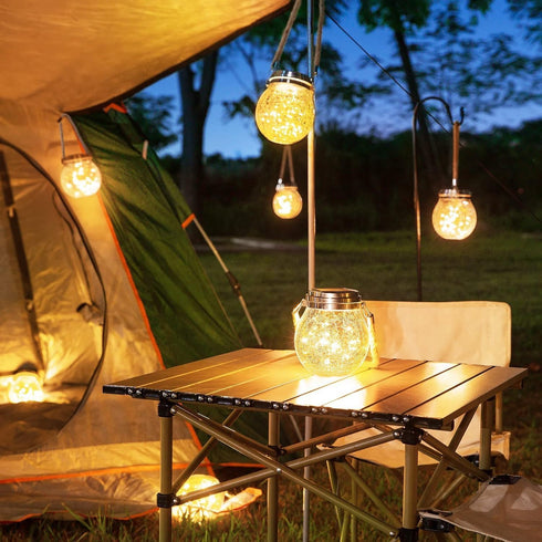 YZYOE LED Solar Wishing Bottle Lights,Outdoor Courtyard Decoration Glass Bottle Warm Light Pendant lamp Wireless Dusk