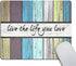 Smooffly Gaming Mouse Pad - Rectangle Non Slip Rubber Mouse Mat with Inspirational Quote - Love The Life You Live for