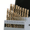 21Pcs Cobalt Drill Bits Set, M35 HSS, 135 Degree Tip, Twist Jobber Length for Hardened Metal, Cast Iron, Stainless