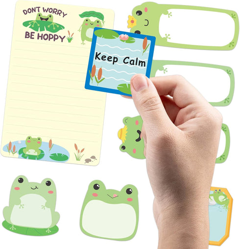 Frog Sticky Notes Set, Cute Sticky Notepads with 240 Sheets for Kids Office School Friends Holiday Gifts