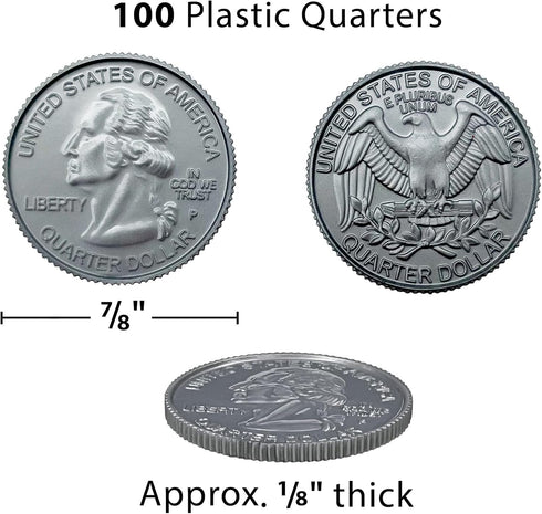 Teacher Created Resources (TCR20656) Play Money: Quarters