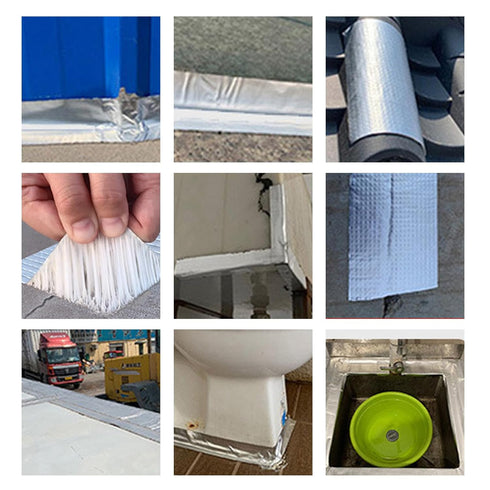 Butyl Waterproof Tape, 2" x 16.4', Outdoor Leakproof Tape for Plastic, Metal Repair, RV, Window, Boat Sealing
