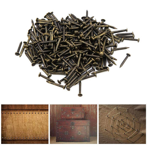 newlng 500PCS Tiny Round Head Nails, Small String Art Fasteners, Hand-Made Hardware Accessories 1 X