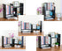 PAG Adjustable Desktop Shelf Wood Small Bookshelf Desk Supplies Organizers and Accessories Storage Display Rack, Black