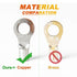 280 Pcs AWG 22-16 Ring Fork Terminals, Tinned Copper Non-Insulated Electrical Wire Connectors Assortment