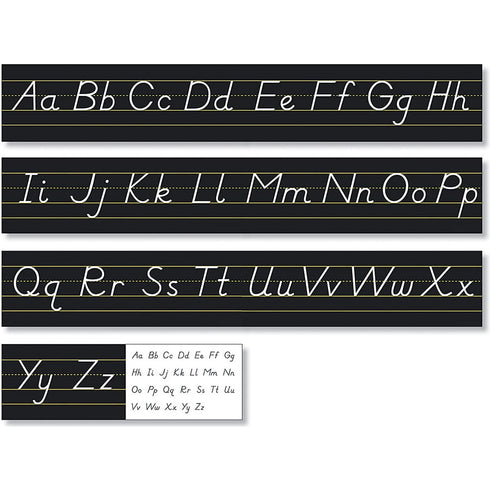 North Star Teacher Resources Black Modern Manuscript Alphabet Line, NST9032