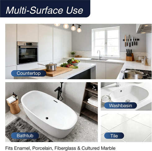16oz 10pcs 25-30sq.ft Tub and Tile Refinishing Kit, Tub Paint with Tools, Tile Paint Kit Shower Bathtub Paint Water