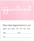 RXBC2011 Appointment Reminder Cards Pack of 100, Pink