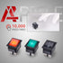 APIELE 3Pcs 2 Position Rocker Toggle Switch - ON/Off AC 125V/20A 250V/16A for Boat DPST 4 Pins KCD2-201 (Black)