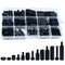 Lystaii 320pcs M3 Nylon Hex Standoff Kit, Male Female Screw Nut, PCB Motherboard Circuit Board Mounting Hardware (Black)