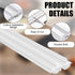 Pushglossy 4 36" 1-3/4" Pcs Double Bubble Kerf Door Sweep Wide Vinyl Weatherstrip Seal for Exterior Doors, Energy