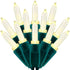 SWEET SHINE 100 Warm White One-Piece LED Christmas Lights, 33 ft Green Cord High