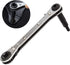 ANCIRS Ratchet Wrench 3/16 to 3/8, HVAC Service Wrench with Hexagon Bit Adapter Kit