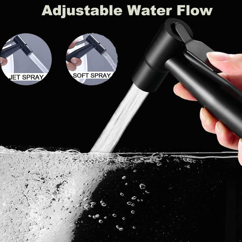 HSEAREA Steel Bidet Sprayer for Toilet Handheld for Cloth Diapers, Bathroom Jet Kit with Explosion-Proof Hose, Great