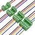 Tnisesm 21Pcs Screw Terminal Block Connector Kit, 5.08mm Pitch Pluggable (2Pin 3Pin 4Pin 5Pin) 300V 15A for 28-12AWG