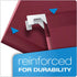 Pendaflex Esselte PFX415315BUR Reinforced Hanging Folders, Legal Size, Burgundy, 1/5 Cut, 25/BX (4153 1/5 BUR)