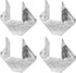 4Pcs Steel 14-Gauge Hurricane Tie Clip, Hot Dip Galvanized Joist Hangers for 4X Truss to Rafter Connector