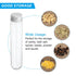 PATIKIL 80ml Plastic Test Tubes with Screw Caps, 12Pcs, 156x30mm for Lab Use and Candy Storage