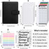 SKYDUE Money Saving Binder with Zipper Envelopes and Budget Sheets