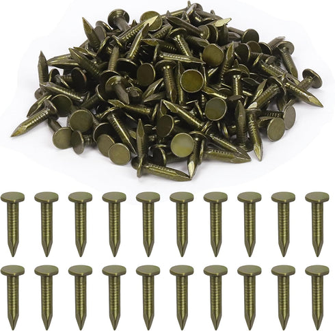 Swpeet 300Pcs 3/4 Inch Steel Roofing Felt Lacquered Nails, Used to Fasten Roofing Felt, Asphalt Shingles, Insulation