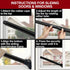 Jammer (1 Pack,Black) AceMining Upgraded Door Security Bar & Sliding Patio Bar, Heavy Duty Stoppers Adjustable