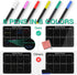 Magnetic Acrylic Monthly and Weekly Calendar for Fridge, Black Dry Erase Planning Board with 6 Colorful Markers and Pen