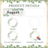 Zonon 48 Pieces Holiday Monthly Headliners Set, 12 Months of The Year Headers with Round Blank Confetti