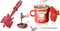 Red Meat Chopper And 15OZ Red Bacon Grease Container
