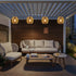 6 Bulb,Seagrass Larekook Hours Timer Battery Operated Pendant Light with Warm White Woven Large Outdoor Hanging Rattan