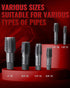 6-Piece Set, 1", 3/4", 1/2", 3/8", 1/4", 1/8" Set, 52100 Set Reywoo NPT Pipe Tap NPT Tap Precision High-Carbon Chrome