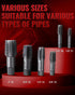 6-Piece Set, 1", 3/4", 1/2", 3/8", 1/4", 1/8" Set, 52100 Set Reywoo NPT Pipe Tap NPT Tap Precision High-Carbon Chrome