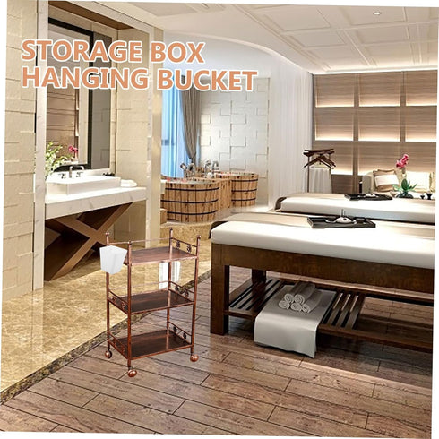 3pcs Baluue Make up Pencil Holder Rolling Cart Hanging Storage Cup for Beauty Salon Plastic Organizer for Home Office