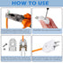 15 Pcs Extension Cord Replacement Plug, 2 Prong 125V 15A Male Power Plug, Rotatable Electric Plugs for Small Appliances