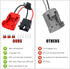 Power Wheels Adapter for Milwaukee M18 Battery, 12AWG Wire, 40A Fuse, Compatible with Fisher-Price 12V