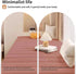 KJEKT 2.4x20x12 50D Window Seat Cushion Teddy Fabric Density White Foam Padding Non-Slip & Durable.Easy Clean