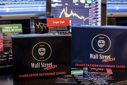 Wall Street Merch Stock Market Chart Patterns Flash Cards for Beginner Day Trading and Learning Bull and Bear Markets