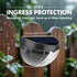 Follateas 2 Pack) Outdoor Solar Step Lights for Stairs, Solar Fence Lights Waterproof LED Lighting, Yard Patio Pathway