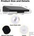 Mailbox 2 Pack, 3000/4500/6000K Flupuro Solar Lights Outdoor Waterproof House Number Light, Dusk to Dawn Address LED