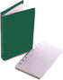 HNR Green Loose-Leaf Memo Book, 6 3/4 x 3 3/4", 6-Ring Binder, 80 Pages + Free Refill