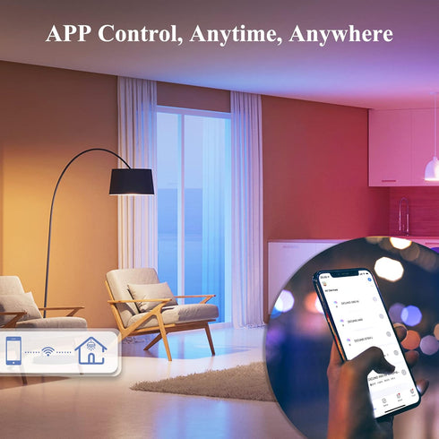 Bulb A19, Bulb, A60 Bulb Dimmable 50 450LM, 1 Pack DiCUNO Smart Edison Color Changing WiFi Smart Light Vinatge Filament