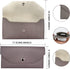 Cash Wallets for Women, Reusable Envelopes for Cash Leather Cash Envelope Wallet Men and Women Cash Wallet Envelope for Budgeting Cash Check Billing (Purple)