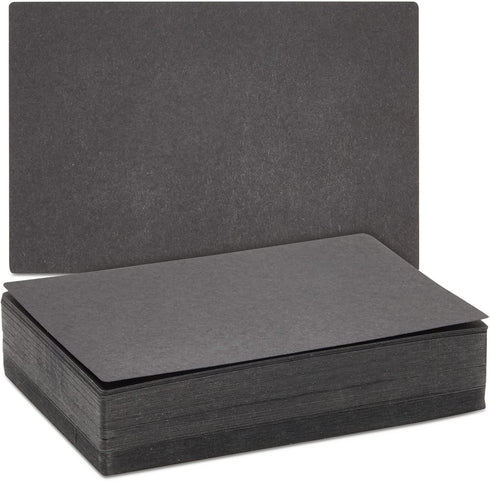 Juvale 100 Pack Black Index Cards, Perfect for Studying, Office and School Supplies, 3x5 Inches