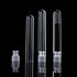 Hicarer 50 Pieces Clear Plastic Test Tubes, 12 by 75 mm with Push Caps